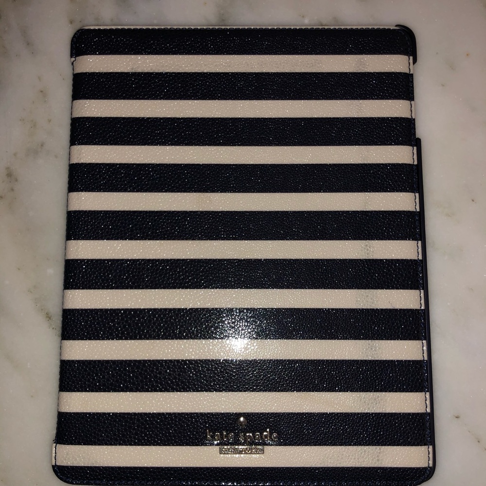 Kate spade iPad cover with a stand on the flap